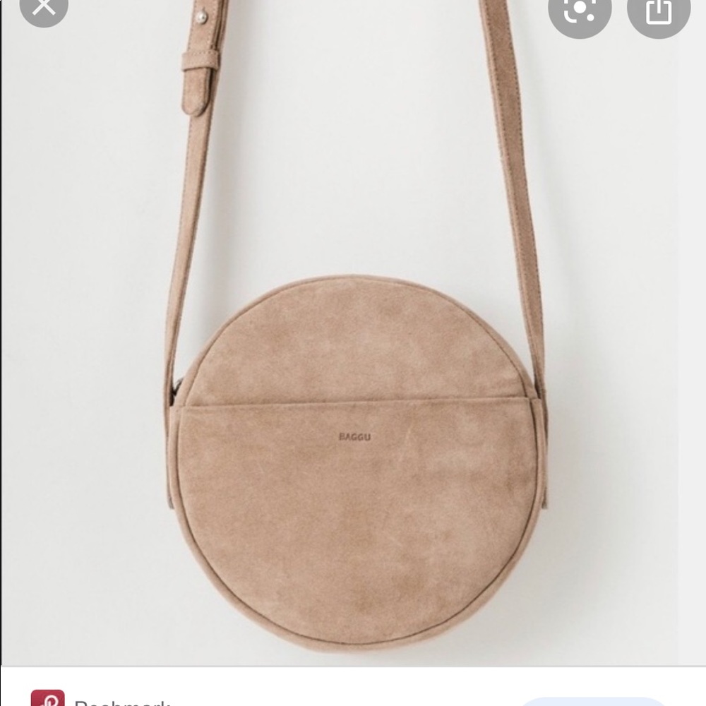 Baggu Round Suede Bag